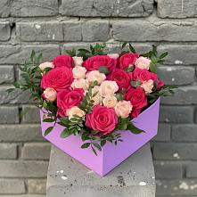 Композиция моя любовь в Тучково Цветочная композиция из Розы в коробке в Тучково