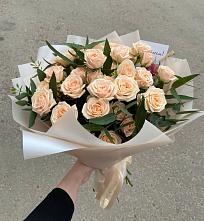 Букет Кремовые розы Латте в Тучково