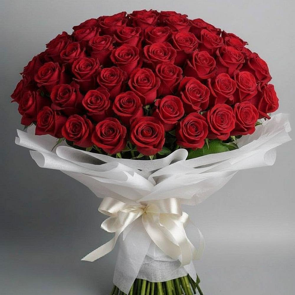 101 Красная роза Блэк Мэджик в Тучково Букет 101 Красная роза Блэк Мэджик в Тучково