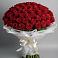 Букет 101 Красная роза Блэк Мэджик в Тучково
