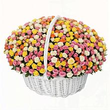 Премиум корзина Кустовых Роз в Тучково Премиум букет из: Розы в Тучково