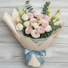 Букет шампанское в Тучково Букет цветов из:  Лизиантусы в Тучково