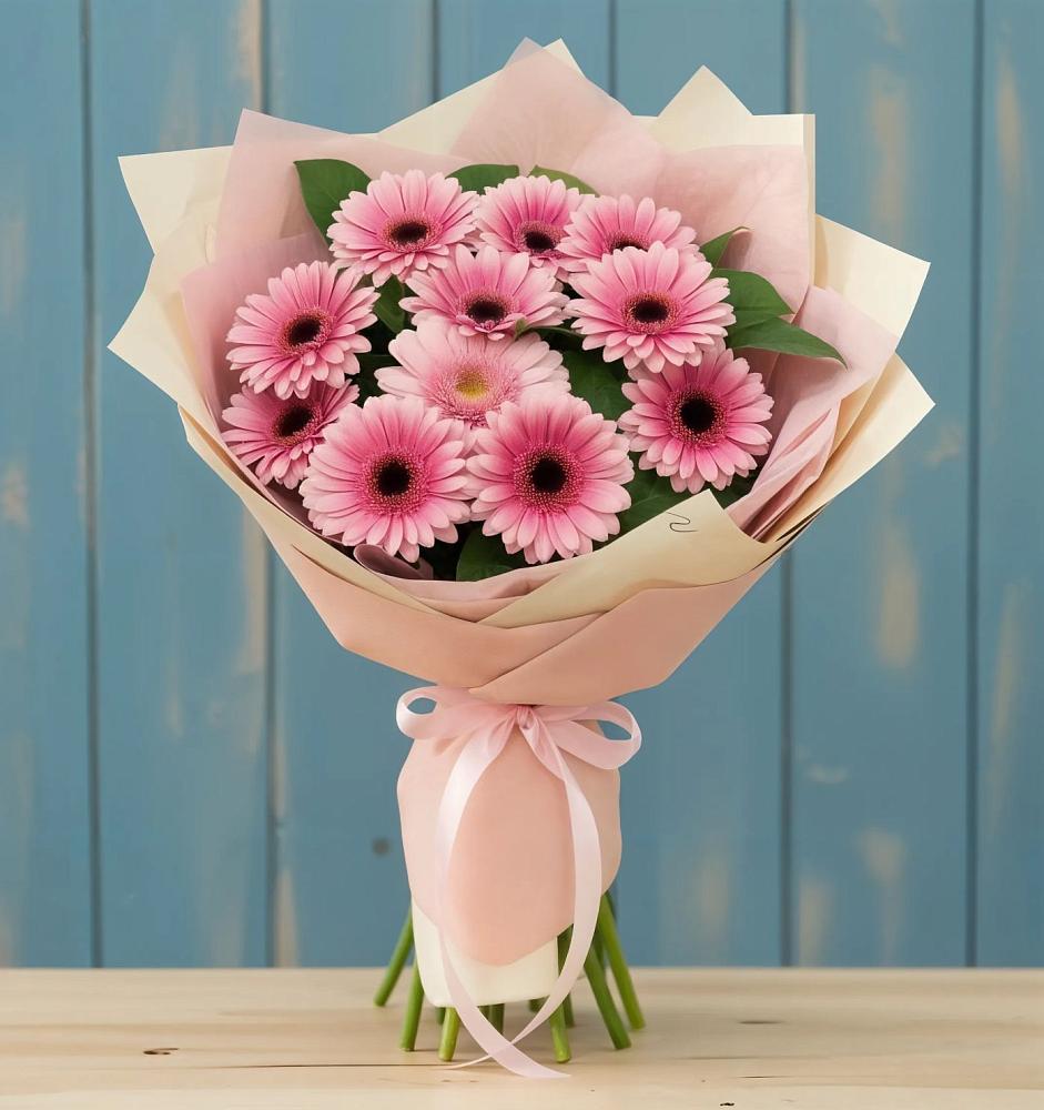 Букет пурпурно-розовый в Тучково Букет цветов из: Герберы в Тучково