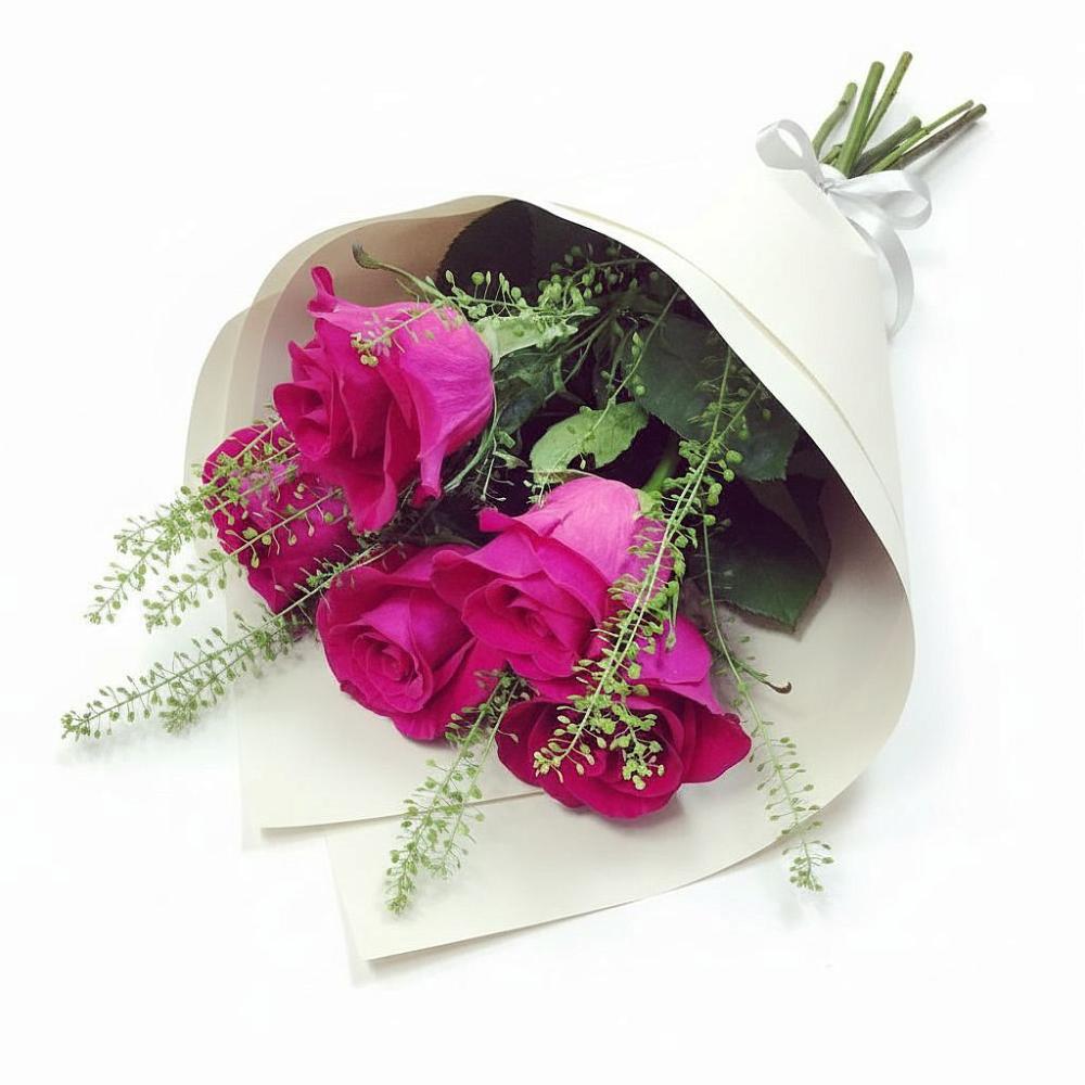 Букет ярко-розовый в Тучково Букет цветов из: Розы в Тучково