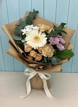 Букет цветов из:  Герберы и Хризантемы в Тучково