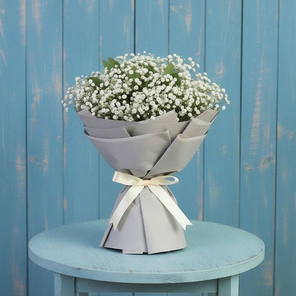 Букет Белые гипсофилы в Тучково Букет цветов из: Гипсофила в Тучково