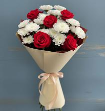 Букет цветов из:  Розы и Хризантемы в Тучково
