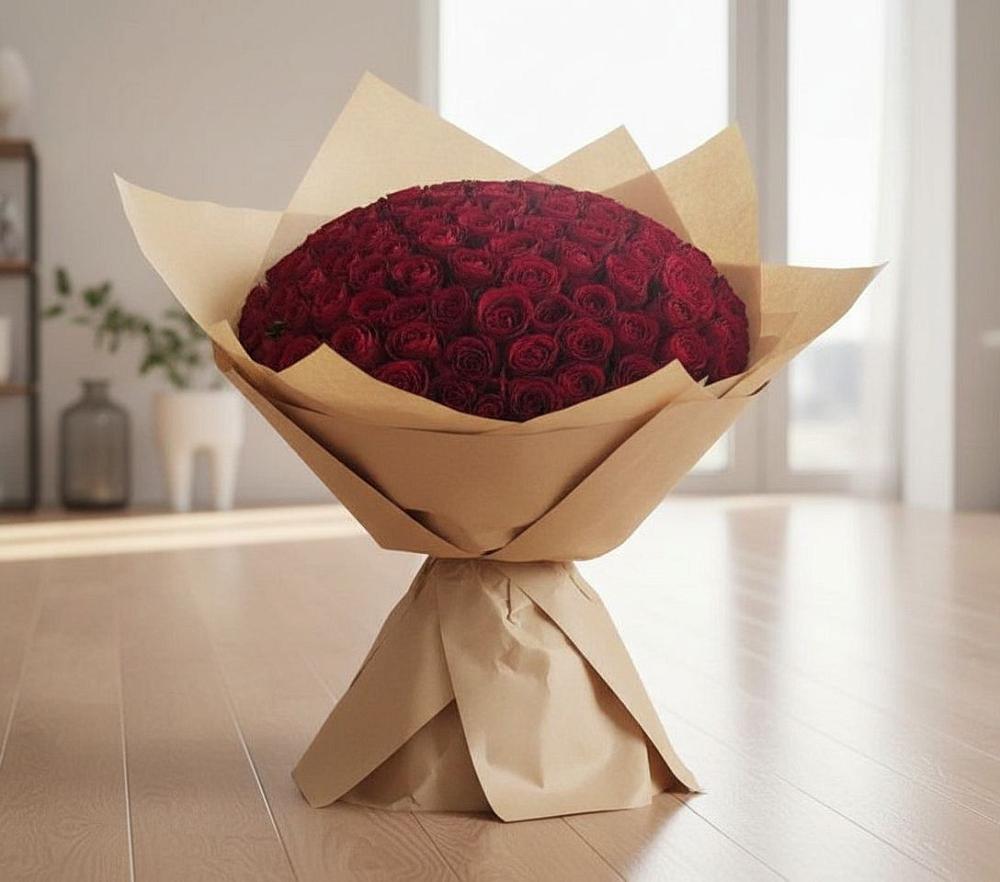 Букет 101 Красная роза в Тучково