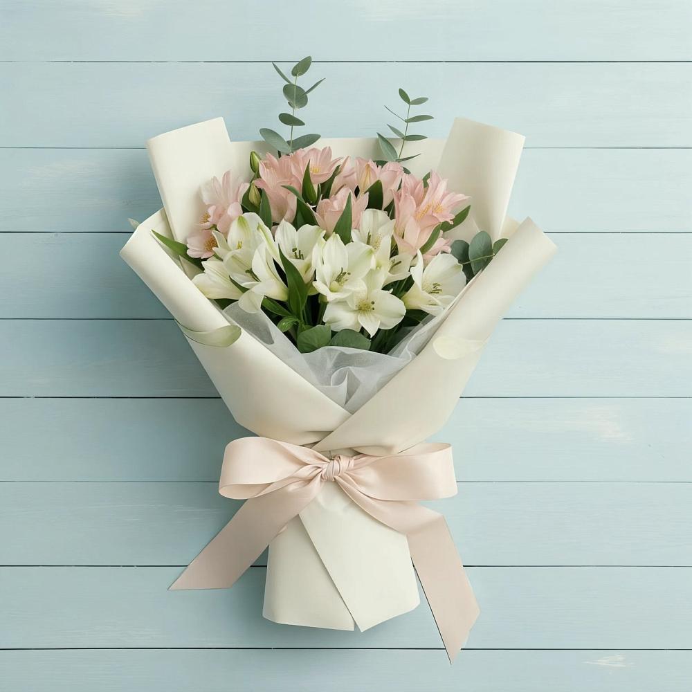 Букет Утренний поцелуй в Тучково Букет цветов из: Альстромерии в Тучково