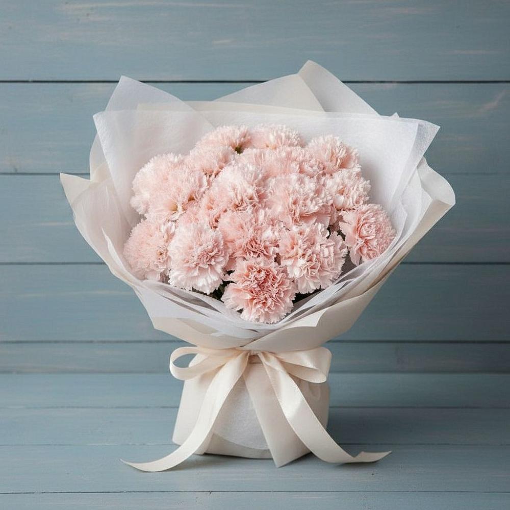 Букет розовые гвоздики в Тучково Букет цветов из: Гвоздики в Тучково