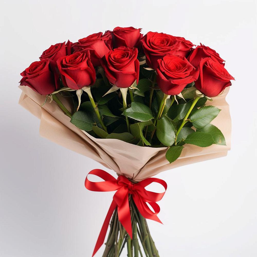 Букет 11 Красных роз Эдлесс Лав в Тучково
